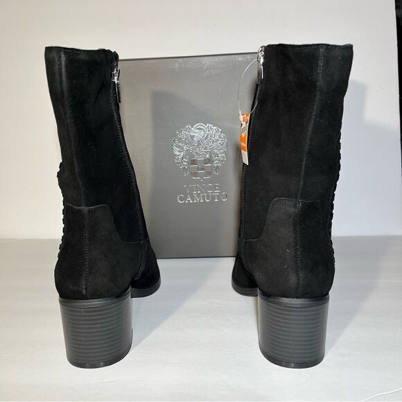 Vince Camuto Zelcinna Water-Repellent Mid-Shaft Suede Boots - Picture 7 of 8